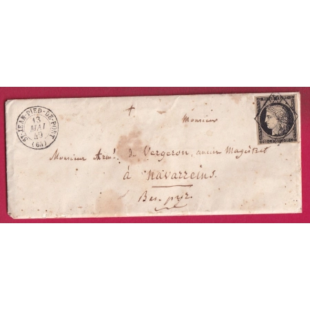 N°3 GRILLE ST JEAN PIED DE PORT BASSES PYRENEES POUR NAVARRENX 13 MAI 1849 LETTRE