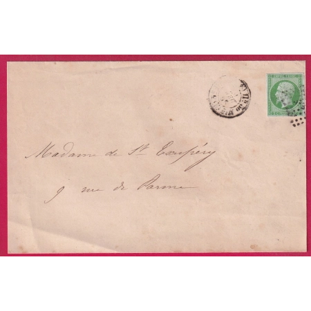 N°12 PARIS BUREAU E + POTHION 1520 POUR PARIS LETTRE