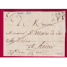MARQUE P89P APT VAUCLUSE TEXTE DE GORCES 1823 POUR HYERES VAR INDICE 12 LETTRE