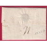 MARQUE P89P APT VAUCLUSE TEXTE DE GORCES 1823 POUR HYERES VAR INDICE 12 LETTRE