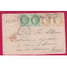 N°53 X2 + 55 X2 PARIS ETOILE 35 R DE LUXEMBOURG POUR ROMME ITALIE ITALIA LETTRE