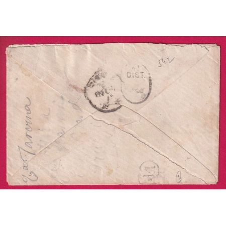 N°53 X2 + 55 X2 PARIS ETOILE 35 R DE LUXEMBOURG POUR ROMME ITALIE ITALIA LETTRE