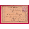 N°58 GC 6321 MARSEILLE LES CROTTES POUR MARSEILLE INDICE 19 CARTE PRECURSEUR LETTRE