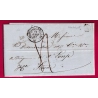 CURSIVE 50 DOULAINCOURT HAUTE MARNE 1847 BOITE RURALE A SAUCOURT POUR ST LOUP HAUTE SAONE LETTRE