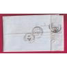 CURSIVE 50 DOULAINCOURT HAUTE MARNE 1847 BOITE RURALE A SAUCOURT POUR ST LOUP HAUTE SAONE LETTRE