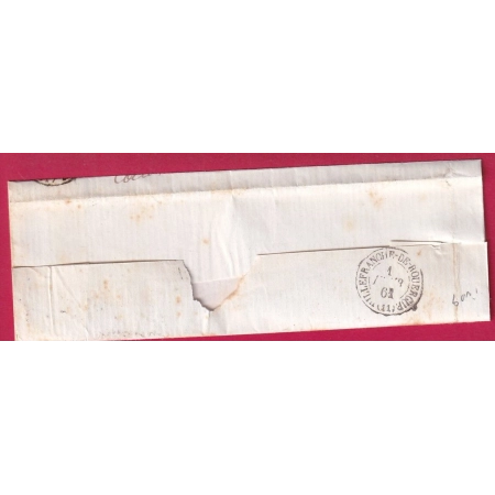 N°13B PAIRE TYPE II PC 3617 VILLENEUVE D' AVEYRON POUR MALEVILLE LETTRE