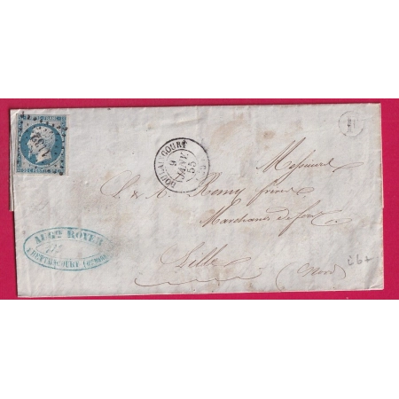 N°14 PC 1132 DOULAINCOURT BOITE RURALE F BETTAINCOURT POUR LILLE NORD LETTRE