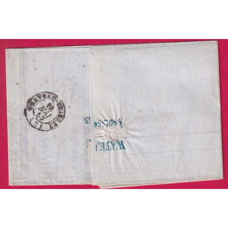 N°16 PC 2909 SOISSONS AISNE POUR CHATEAU THIERRY 1857 LETTRE