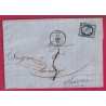 N°14 PC 1818 LYON A 68 A POUR ANNECY HAUTE SAVOIE TAXE SARDE 5 AVEC ERGOT 1856 ETATS SARDES LETTRE