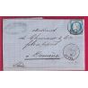 N°60 CAD TYPE 18 SAUDRUPT MEUSE POUR DOMENE ISERE LETTRE