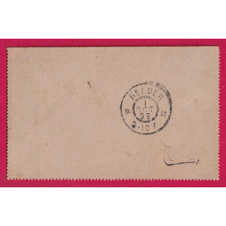ENTIER 15C + 10C BRAZAVILLE CONGO FRANCAIS 1899 POUR HELDER PAYS BAS HOLLANDE LETTRE