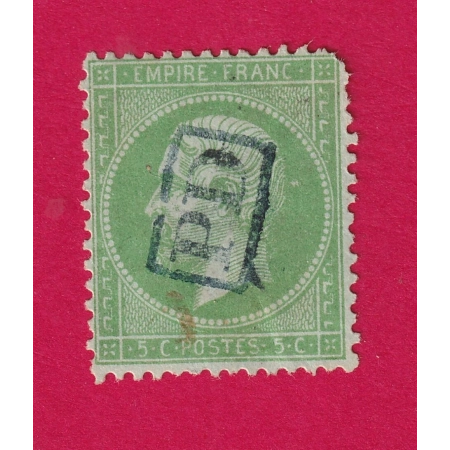 N°20 OBLITERATION PD ENCADRE TIMBRE BRIEFMARKEN STAMP FRANCE