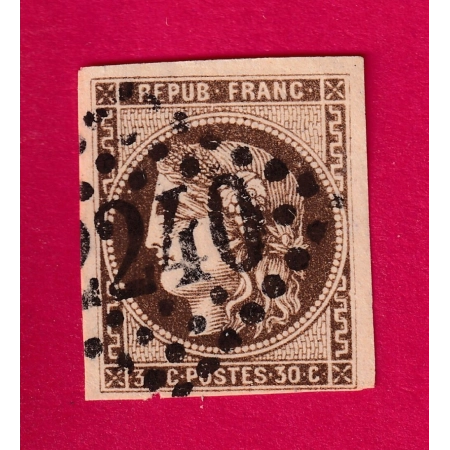 N°47 BRUN FONCE TIMBRE BRIEFMARKEN STAMP FRANCE