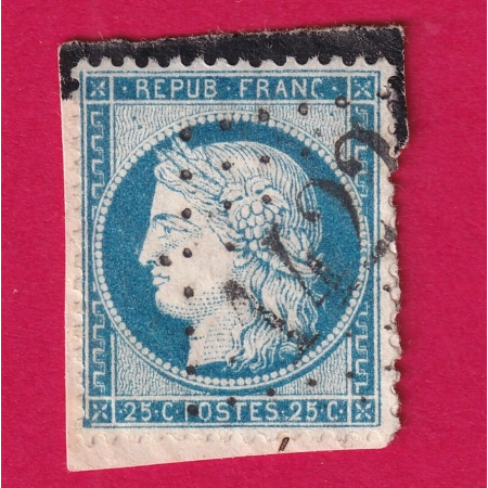 N°60 GC 1422 BRAMANS SAVOIE COTE 130€ SUR BLEU TIMBRE BRIEFMARKEN STAMP FRANCE