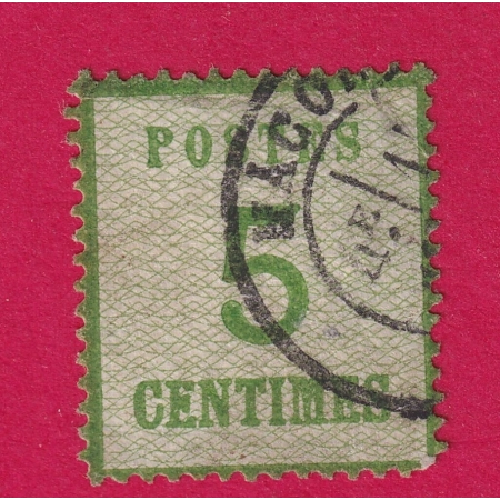 ALSACE LORRAINE N°4 CAD TYPE 7 FRANCAIS MACON SAONE ET LOIRE RARE TIMBRE BRIEFMARKEN FRANCE
