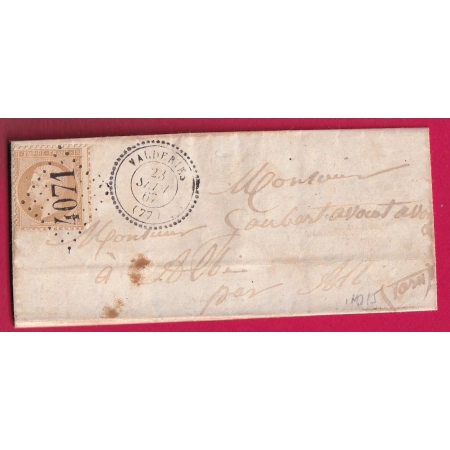 N°21 GC 4071 VALDERIES TARN CAD TYPE 22 POUR ALBI TARN LETTRE