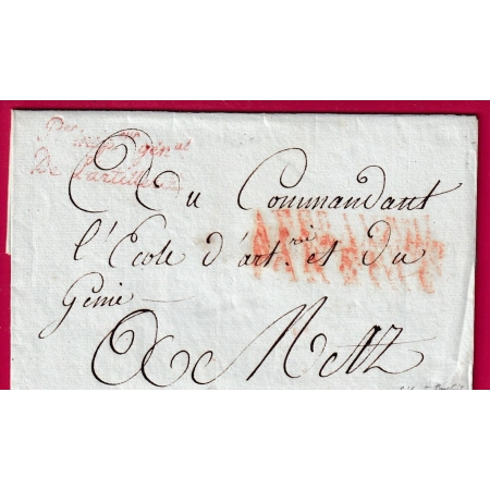 FRANCHISE LE PREMIER INSPECTEUR GENERAL DE L'ARTILLERIE PARIS AN 13 1805 POUR METZ MOSELLE LETTRE