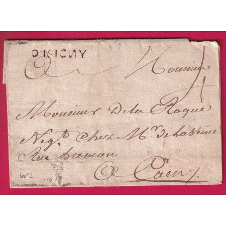 MARQUE ISIGNY CALVADOS LENAIN N°2 INDICE 19 POUR CAEN LETTRE