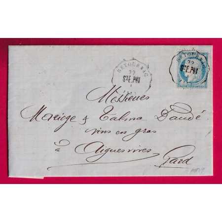 N°60 CONVOYEUR STATION RETOURNAC HAUTE LOIRE  INDICE 19 POUR AIGUES VIVES GARD LETTRE