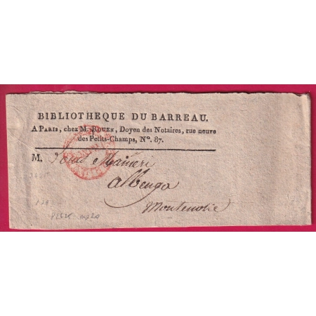 MARQUE PERIODIQUE FRANC DE PARIS POTHION 2625 INDICE 20 POUR ALBENGA ITALIE ITALIA LETTRE