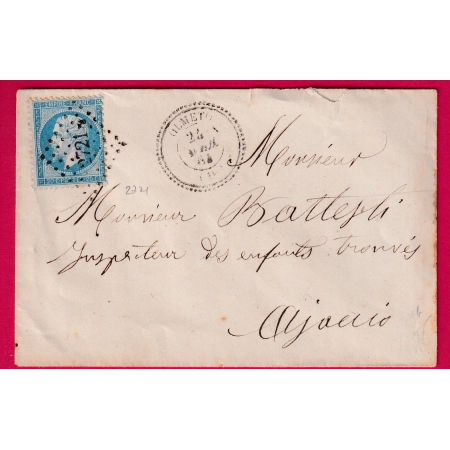 N°22 PC DU GC 2721 OLMETO CORSE POUR AJACCIO LETTRE