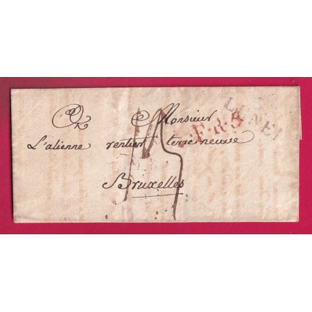 MARQUE 33 LUNEL HERAULT POUR BRUXELLES BELGIQUE LETTRE