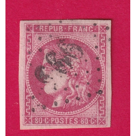 N°49 ROSE VIF TTB SIGNE MAURY ET A BRUN TIMBRE STAMP BRIEFMARKEN