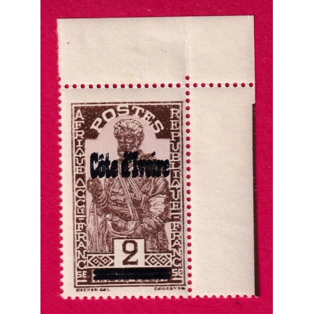 COTE D'IVOIRE N°88c SURCHARGE DOUBLE VARIETE TTB BDF SANS CHARNIERE TIMBRE STAMP BRIEFMARKEN