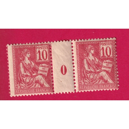N°112 PAIRE MILLESIME 0 NEUF SANS CHARNIERE TIMBRE STAMP BRIEFMARKEN