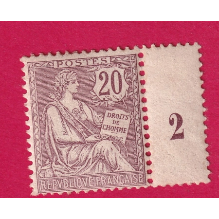 N°126 BDF TTB NEUF SANS CHARNIERE COTE 400€ MILLESIME 2 TIMBRE STAMP BRIEFMARKEN