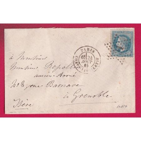 N°29 PARIS  ETOILE 31 CORPS LEGISLATIF POUR GRENOBLE ISERE INDICE 14 LETTRE