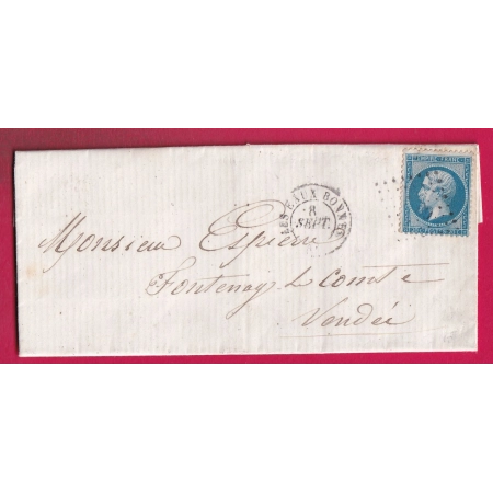 N°22 PC DU GC 1639 LES EAUX BONNES POUR FONTENAY LE COMTE VENDEE LETTRE