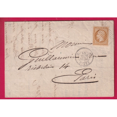 N°13 TB PARIS CERCLE DE POINTS POUR PARIS UTILISATION PEU COMMUNE EN LOCAL LETTRE COVER