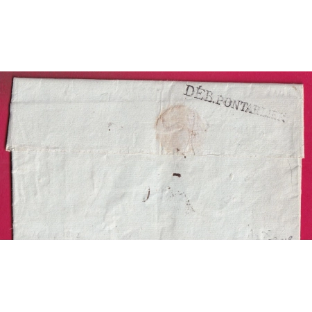 DEBOURSE DEB PONTARLIER DOUBS AN 10 BEAU TEXTE BUREAU DES DEPECHES LE DIR GEN CORRESPONDANCE FORESTIERE POUR MORTEAU