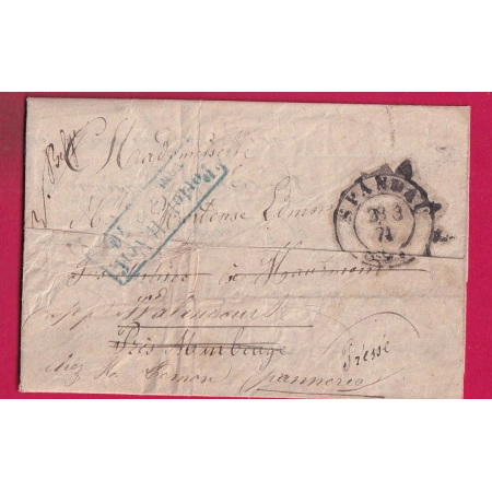 GUERRE 1870 PRISONNIER DE GUERRE CAMPS DE SPANDAU ALLEMAGNE TEXTE DU 28 MARS 1871 POUR HAUMONT NORD REEXPEDIEE LETTRE