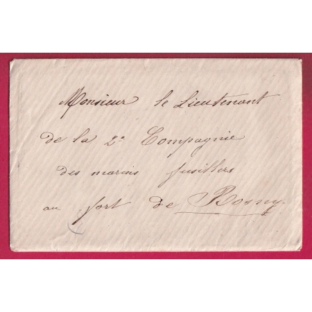 GUERRE 1870 LETTRE TRANSMISE PAR PASSEUR FORT DE ROSNY DU 22 AOUT 1870 BEAU TEXTE DESERTEUR A SON LIEUTENANT LETTRE