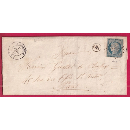 N°4 PC 1117 LE DONJON ALLIER + OR POUR PARIS LETTRE