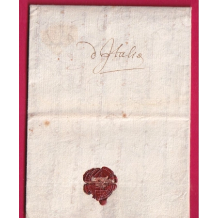 MARQUE D'ENTREE MANUSCRIT D'ITALIA ITALIE LETTRE DE BOLOGNE 1688 BOLOGNA POUR VAENCIENNES NORD LETTRE