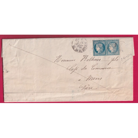 N°37 DEUX NUANCES DE COULEUR PARIS ETOILE 1 PL DE LA BOURSE POUR MENS ISERE LETTRE