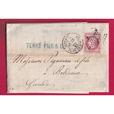 N°32 PARTIS ETOILE 1 PL DE LA BOURSE POUR BORDEAUX LETTRE