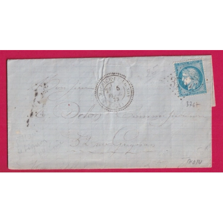 N°60 GC 3767 ST MAURICE DE LIGNON HAUTE LOIRE INDICE 14 CAD TYPE 24 LETTRE