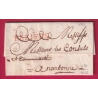 MARQUE BEZIERS HERAULT EN ROUGE LENAIN N°7A POUR NARBONNE INDICE 13 LETTRE