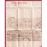 MARQUE BEZIERS HERAULT EN ROUGE LENAIN N°7A POUR NARBONNE INDICE 13 LETTRE