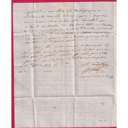 MARQUE CONQUIS 98 LUXEMBOURG 1799 POUR LIEGE BELGIQUE LETTRE