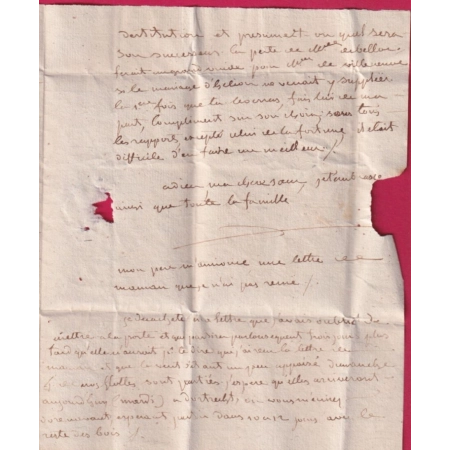 MARQUE RHEIMS REIMS MARNE 1756 LENAIN N°9 INDICE 13 POUR TROYES AUBE LETTRE