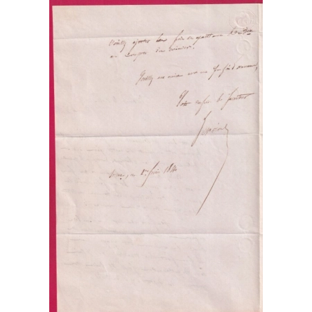 CAD TYPE 12 BROU EURE ET LOIR BOITE RURALE C FRAZE DECIME RURAL POUR CHATEAUDUN 1840 LETTRE
