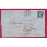 N°14 CERCLE DE POINTS CARRE P 1366 + 3310 PARIS POUR CREST DROME 1862 LETTRE