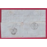 N°14 CERCLE DE POINTS CARRE P 1366 + 3310 PARIS POUR CREST DROME 1862 LETTRE