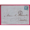 N°22 MARSEILLE 1 BATEAU A VAPEUR 1 POUR BASTIA TIMBRE GC 338 INDICE 18 LETTRE