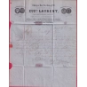 N°29 VARIETE A LA CORNE PARIS BT RICHARD LENOIR TAXE TAMPON 30 GRIFFE EFF INSUF P19 POUR GENEVE SUISSE LETTRE